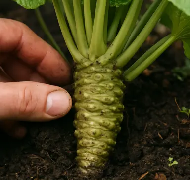 Harvest Time! How to Know When Your Wasabi Rhizome is Ready.