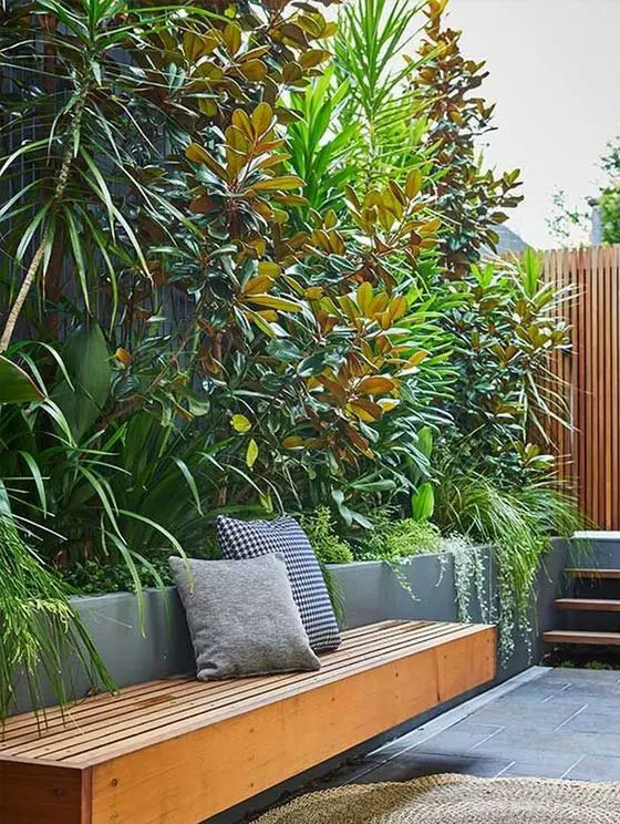 Elegant terrace garden