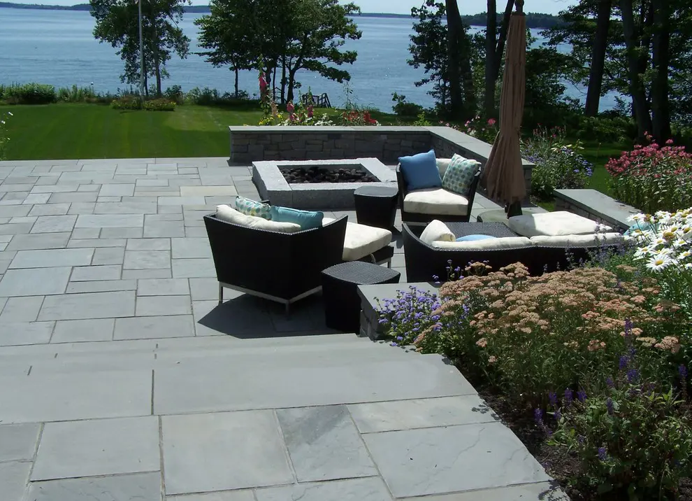 Outdoor living with Sedum and Salvia