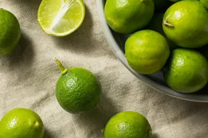 Key Lime green fruit.