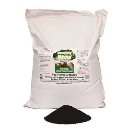 Neem Granules in a 10 kg bag.